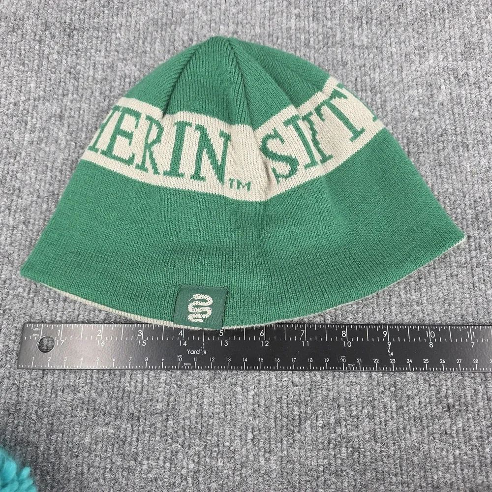 Harry Potter Slytherin Beanie Hat Reversible Green‎ Knit One Size Mens Hogwarts